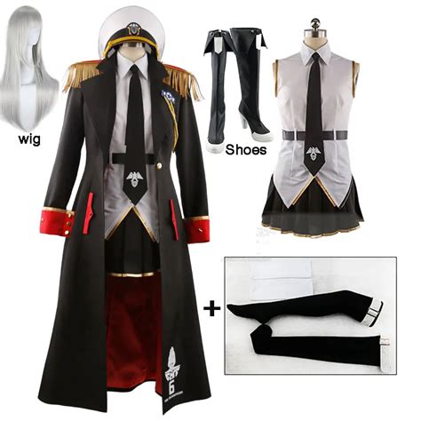 Game Azur Lane Enterprise Cosplay Costume Full Set - AllCosplay.com