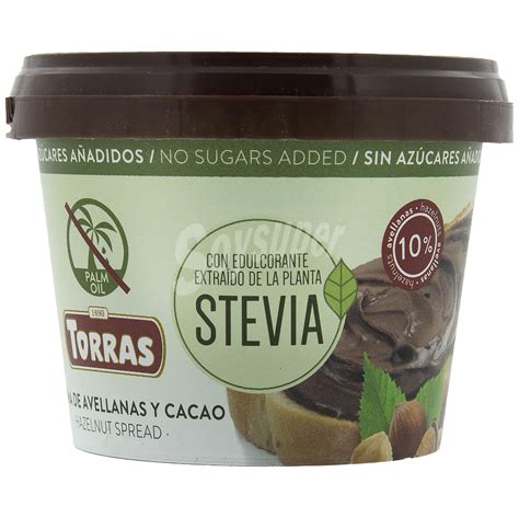 Torras Crema De Avellanas Y Cacao Con Stevia Torras Sin Gluten Y Sin