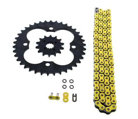 2009 2014 Honda 400 TRX400X 520 94 Yellow O Ring Chain Sprocket Black