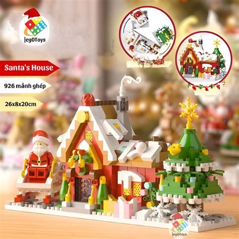 Lego Ng I Nh Ng Gi Noel Santa S House L P R P Noel Gi Ng Sinh