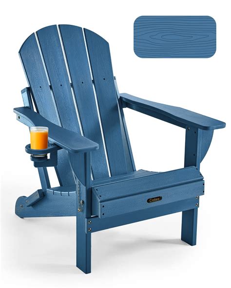 Ciokea Folding Adirondack Chair Wood Texture Patio Adirondack Chair