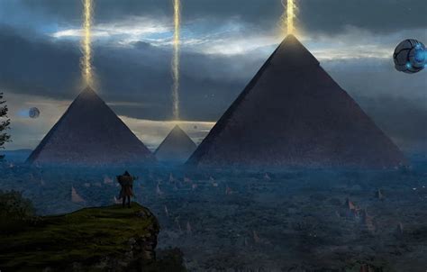 Wallpaper art, painting, concept art, ancient, Pyramid images for ...