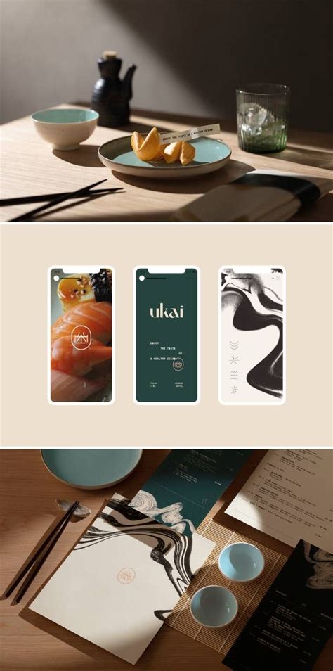 Ukai Sushi Bar Identity Design By The Branding People Restaurant