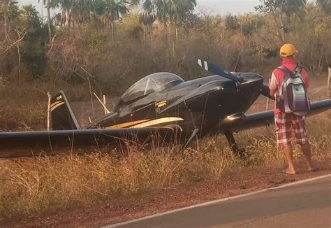 VÍDEO Avião de pequeno porte faz pouso forçado na zona rural de União