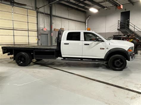 Used 2012 Ram 5500 Flatbed Crew Cab 6 7 Cummins Turbo Diesel 5th Wheel Low Miles For Sale