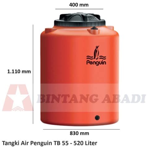 Jual Penguin Tangki Air PVC 520 Liter TB 55 Toren Torn Tandon Water