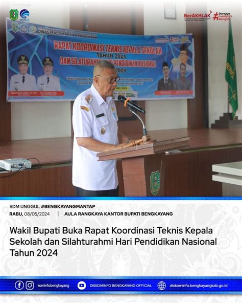 Wakil Bupati Buka Rapat Koordinasi Teknis Kepala Sekolah Dan