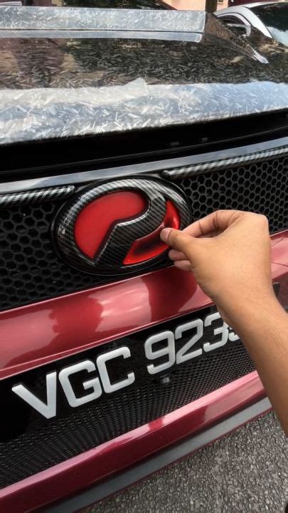 Logo Emblem Sticker Perodua Alza Axia Bezza Myvi Viva Aruz Front Rear