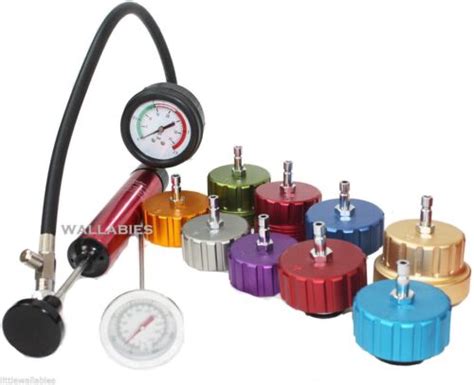 Deluxe Auto Cooling System Radiator Color Cap Pressure Tester Pump