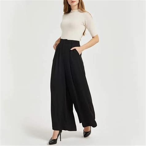 Women Wide Leg High Waist Pants Crj063938