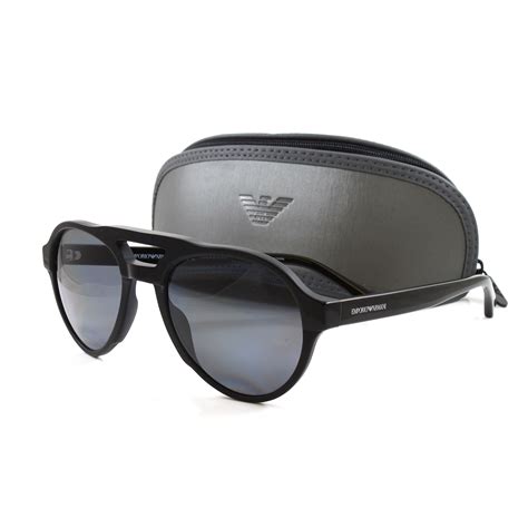 Emporio Armani Men S Ea4128 Polarized Sunglasses Matte Black Emporio Armani And Hugo Boss