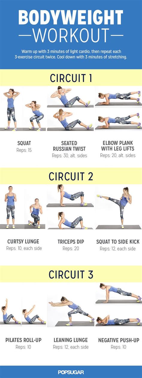 Circuit Training Bodyweight Exercises