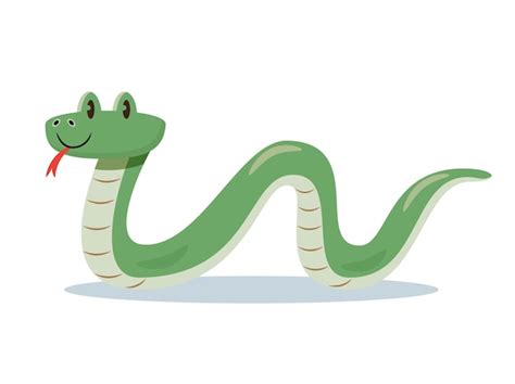 Premium Vector Snake Cartoon Character Vector Illustration