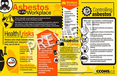 Ccohs Asbestos In The Workplace Infographic