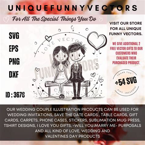 Engagement Svg Stickman Couple Svg Doodle Figure Svg Heart Ballon Svg