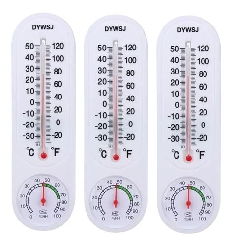 GENERICO Pack X3 Termometro Higrometro Analogico Medidor Temperatura