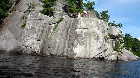 Fryes Leap Sebago Lake Maine 12 July 2009 Youtube