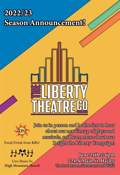 Tix & Events — The Liberty Theatre Company