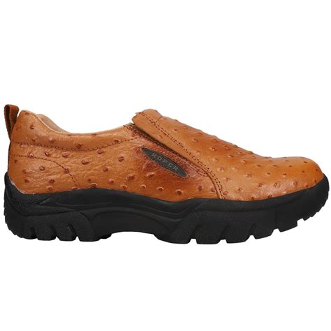 Roper Mens Faux Ostrich Performance Slip On Casual Shoes Walmart