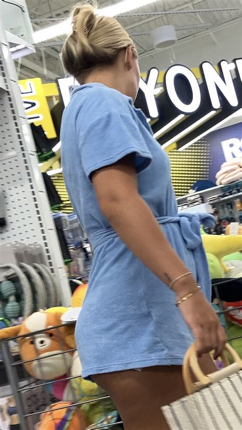 Bubbly Blonde In A Blue Romper Bathing Suit Coverup Short Shorts Volleyball Forum