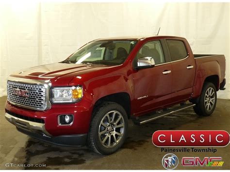 2018 Red Quartz Tintcoat Gmc Canyon Denali Crew Cab 4x4 126166371 Car Color