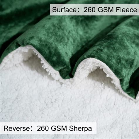 Phf Sherpa Fleece Blanket Queen Size Luxurious Truly Velvet Flannel