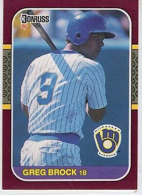 1987 Donruss Opening Day Baseball Milwaukee Brewers Team Set EBay