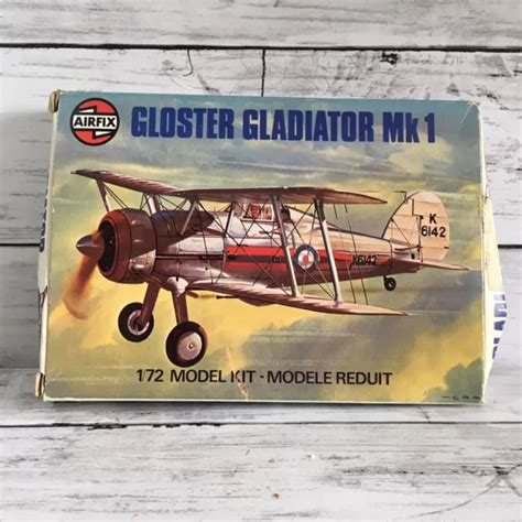 AIRFIX GLOSTER GLADIATOR Mk 1 Series 1 Model Aircraft Kit Made 1976