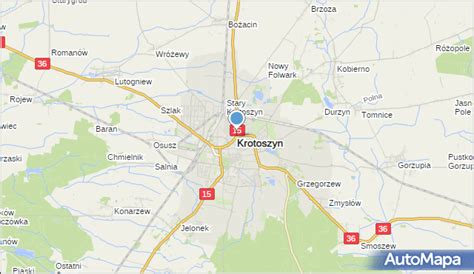 Mapa Krotoszyna Krotoszyn Na Mapie Targeo