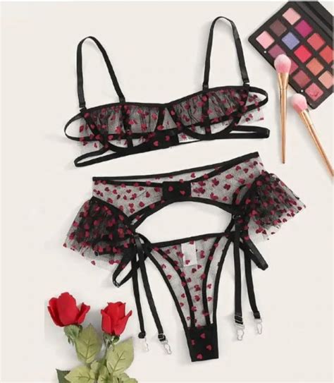 Sexy Hearts Underwear Lingerie Set On Storenvy
