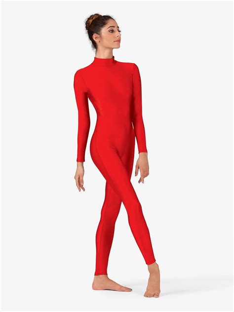 Adultmock Neck Long Sleeve Unitard Unitards Baltogs 8815