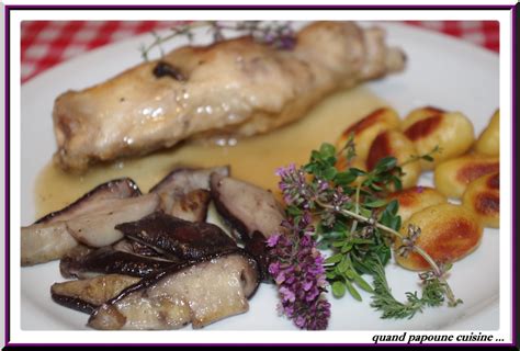 Lapin Au Serpolet Et Aux Cepes Quand Choupette Et Papoune Cuisinent