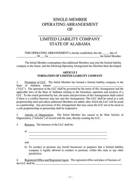 Articles Of Organization Llc Pre Built Template Airslate Signnow