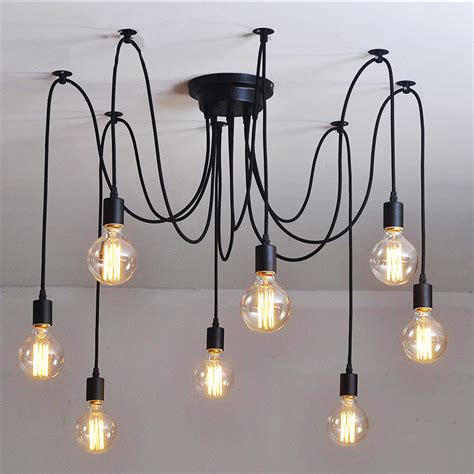 10 light adjustable cable chandelier black: Tudo and Co – Tudo And Co