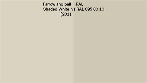 Farrow And Ball Shaded White 201 Vs RAL RAL 095 80 10 Side By Side