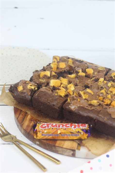 Cadbury Honeycomb Crunchie Brownie Recipe Laureny Loves