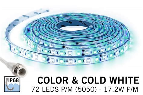 Ip Fully Waterproof Rgbw Led Strip Full Color Cool White Leds