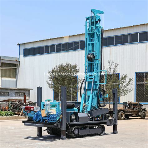 Crawler Mounted Water Drilling Machine 350m Deep Water Well Drilling ...