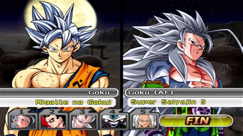 TEAM SUPER VS TEAM AF EN DRAGON BALL Z BUDOKAI TENKAICHI 3 ISO CON MODS