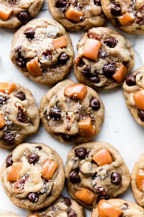 Salted Caramel Pecan Chocolate Chip Cookies Sally S Baking Add