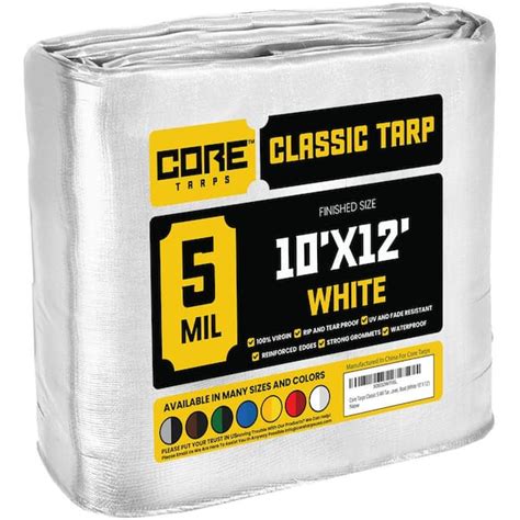 Reviews For CORE TARPS 10 Ft X 12 Ft White 5 Mil Heavy Duty