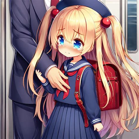 Blonde girl being molested エロ Aipictors