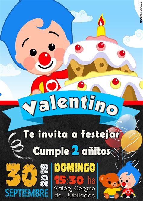 Invitacion Payaso Plim Plim Nbkomputer