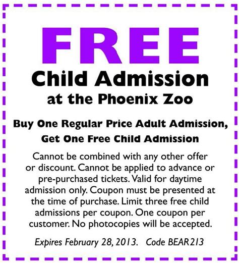 17 Best images about Phoenix zoo coupons on Pinterest | 18 month old ...