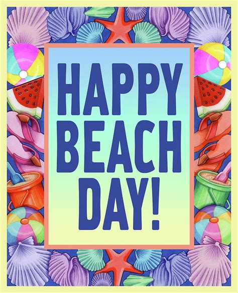 Happy Beach Day Digital Art By Kimura Designs Fine Art America