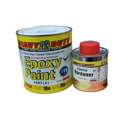 1 Liter Epoxy Heavy Duty Two Pack Epoxy Floor Paint Cat Lantai 1l Coatings Floor Cat Lantai