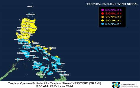 Pagasa Latest Update On Typhoon Kristine October 23 2024 Newsfeed