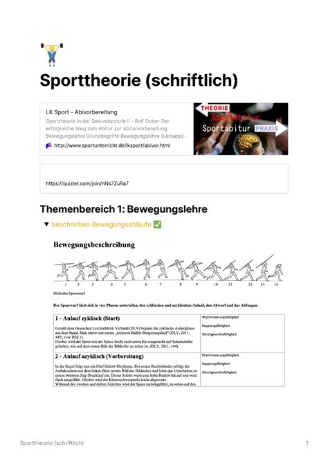 Sporttheorie Schriftlich Html Quizlet Join Nns Zura Themenbereich