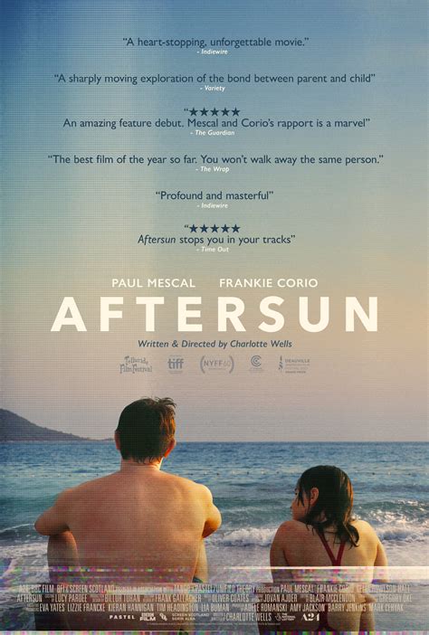 Official Poster for 'AFTERSUN' starring Paul Mescal : r/movies