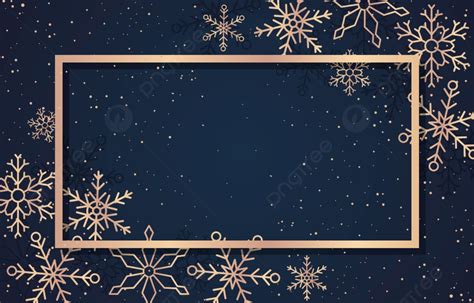 Snowflakes Happy New Year Holiday Greeting Card Background Template